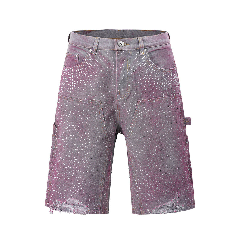 SPARKLE RHINESTONES DENIM SHORTS