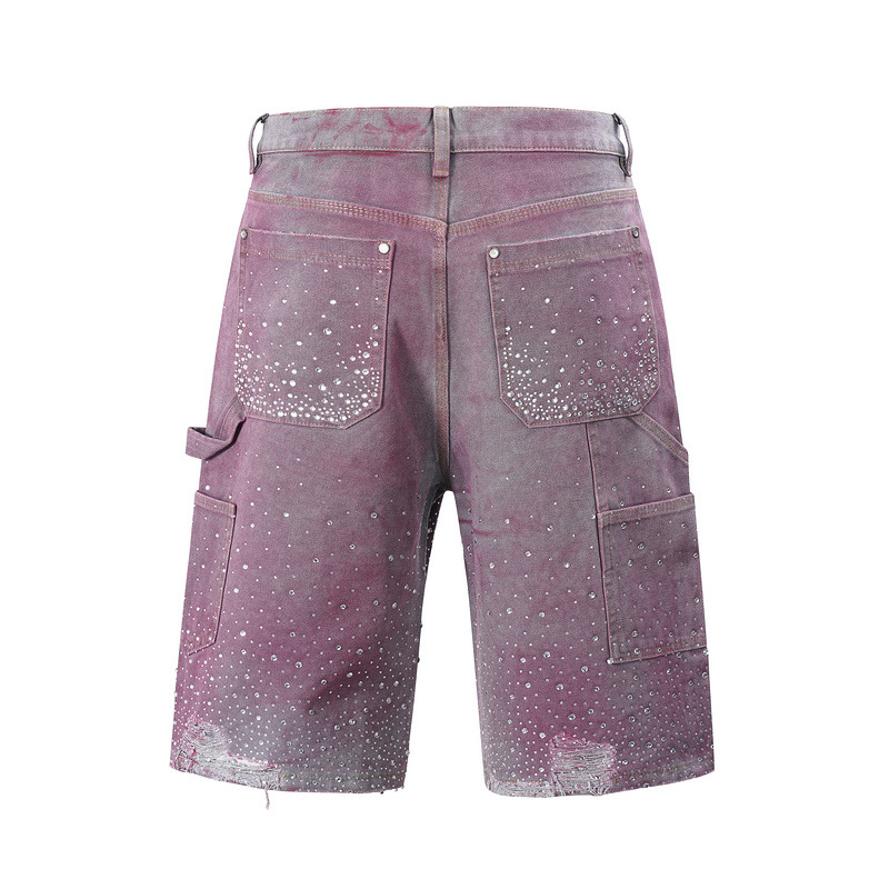 SPARKLE RHINESTONES DENIM SHORTS